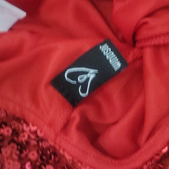 Windsor red sequin open back formal stretchy dress xs - Picture 3 of 6